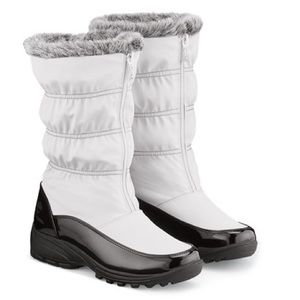 Totes Zip Front Waterproof Boots with Plush Lining